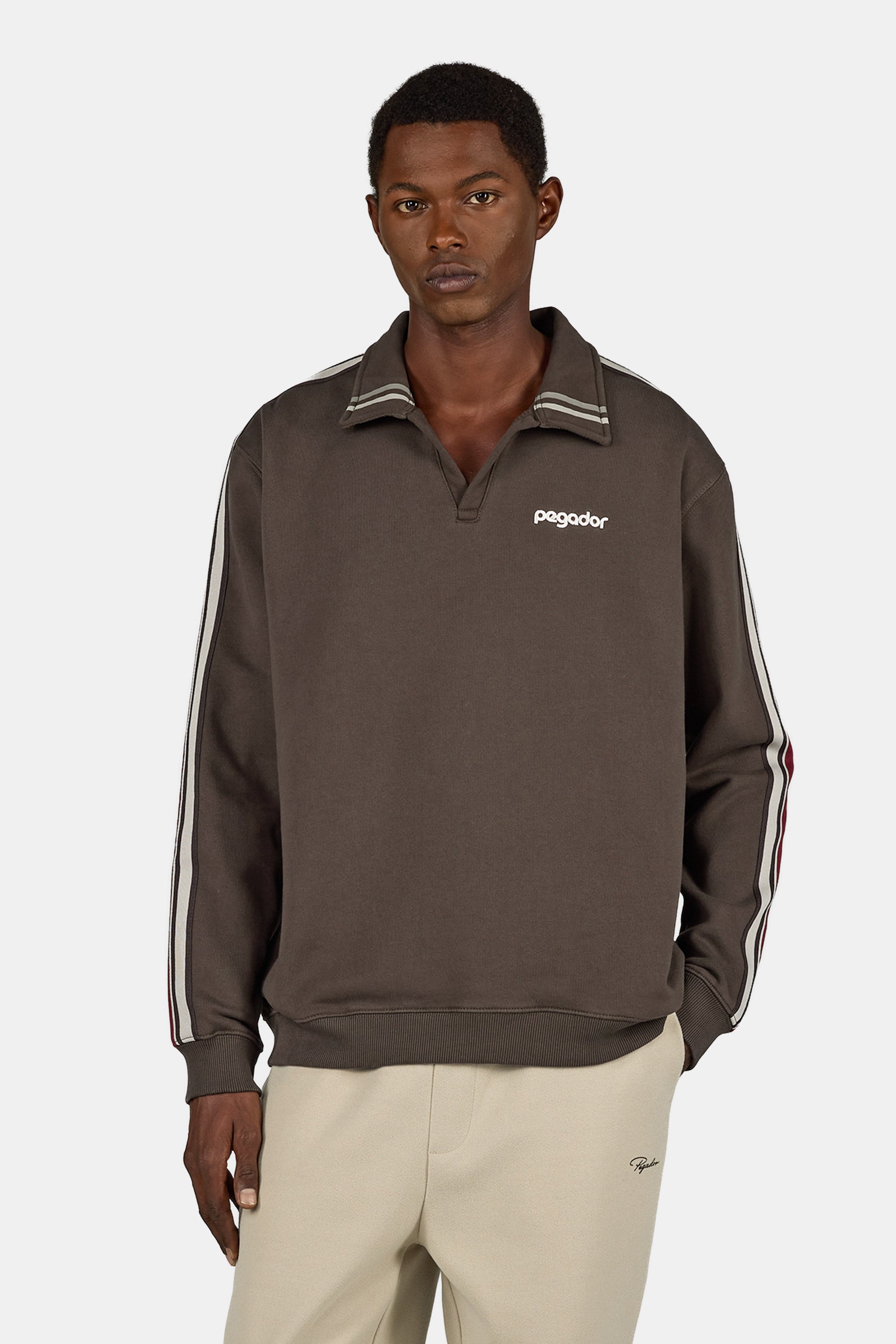 Nemor Oversized Polo Sweater Washed Walnut Brown – PEGADOR®