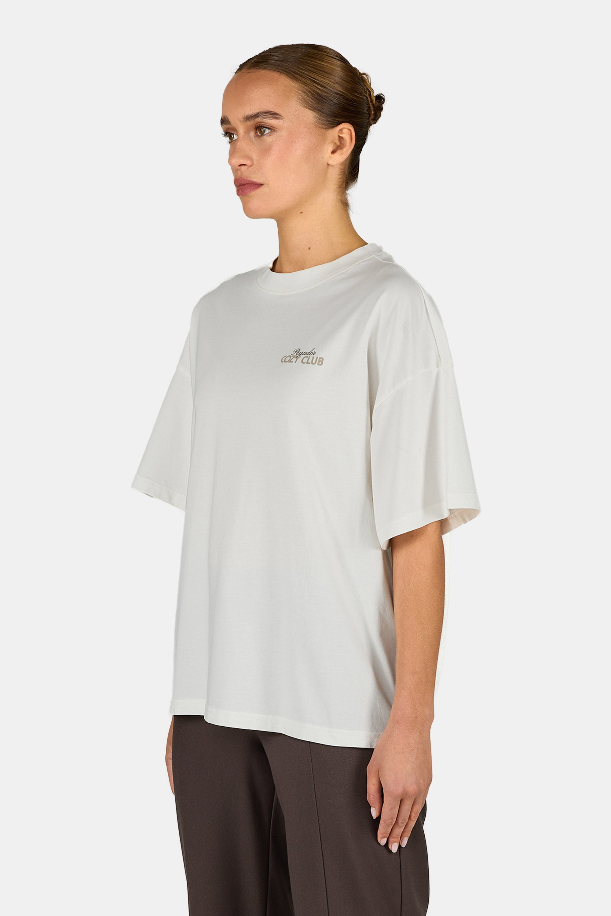 Marsala Heavy Oversized Tee Washed Snow White – PEGADOR®