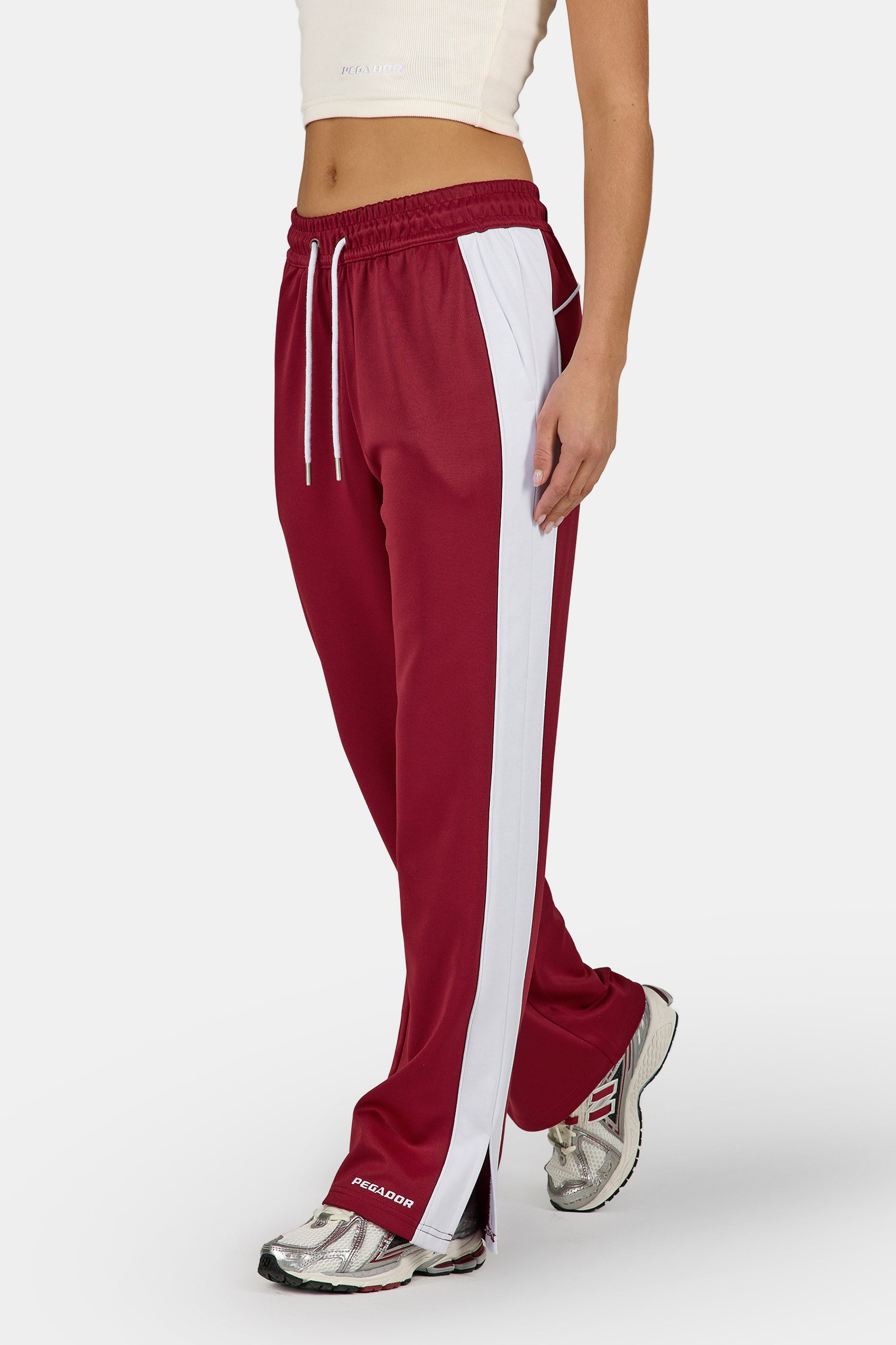 Martera Track Pants Burgundy Red – PEGADOR®