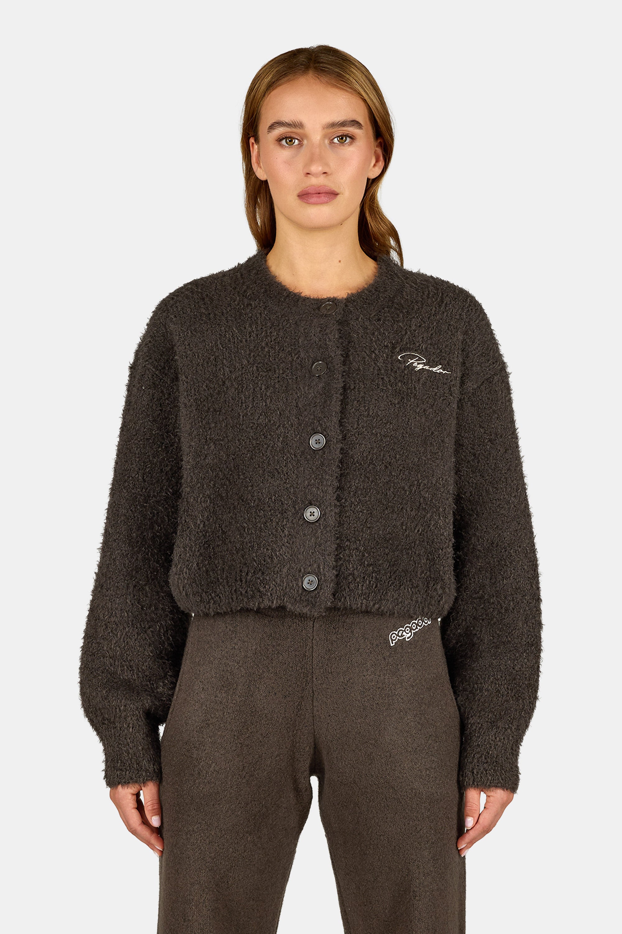 Nimes Knit Cardigan Walnut Brown – PEGADOR®