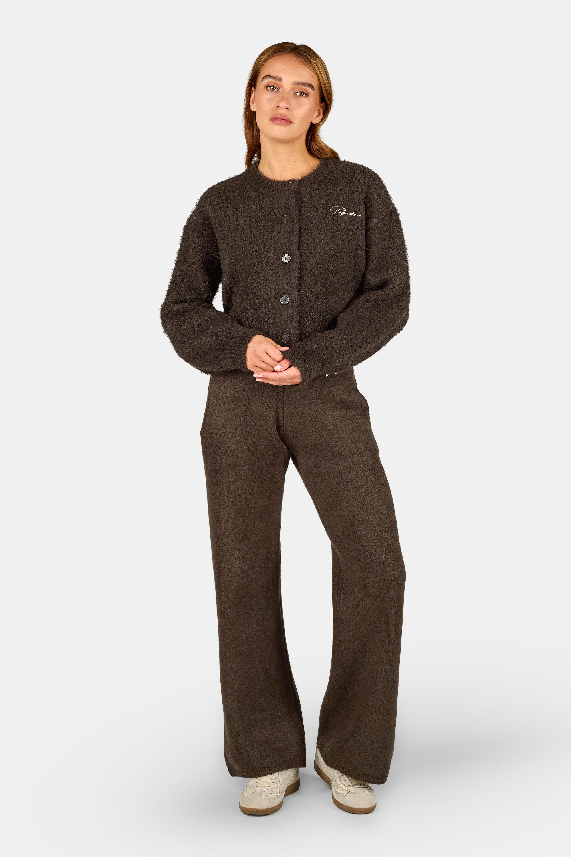 Nimes Knit Cardigan Walnut Brown – PEGADOR®