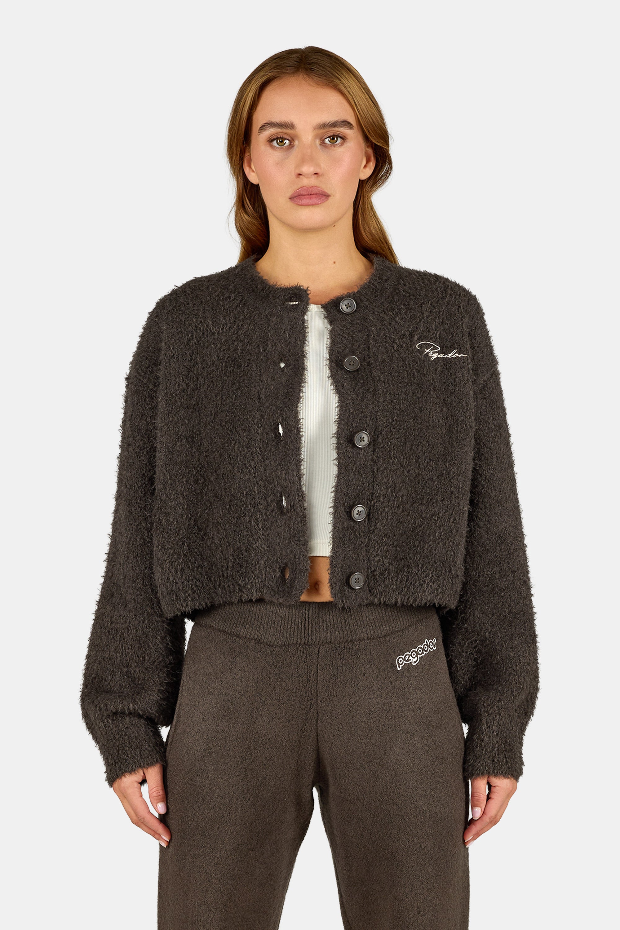 Nimes Knit Cardigan Walnut Brown – PEGADOR®
