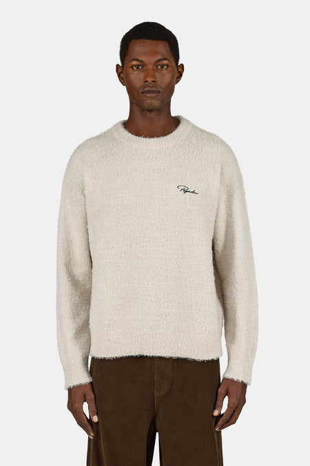 Signar Oversized Boucle Knit Sweater Cozy Beige
