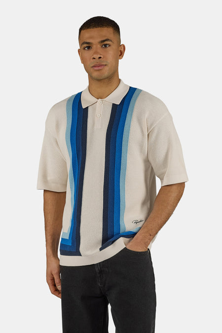 Tellero Pique Knit Polo Warm White