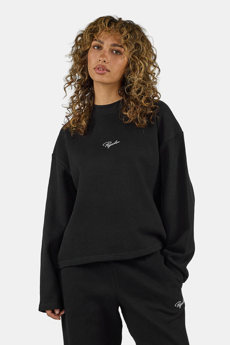 Dayita Rib Longsleeve Black