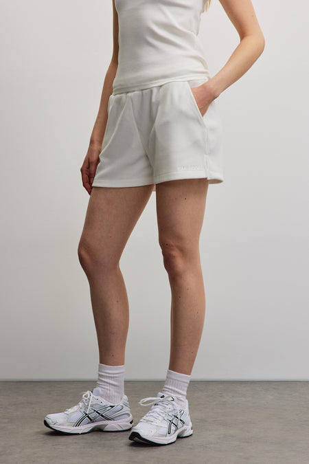 Noli Rib Shorts Warm White