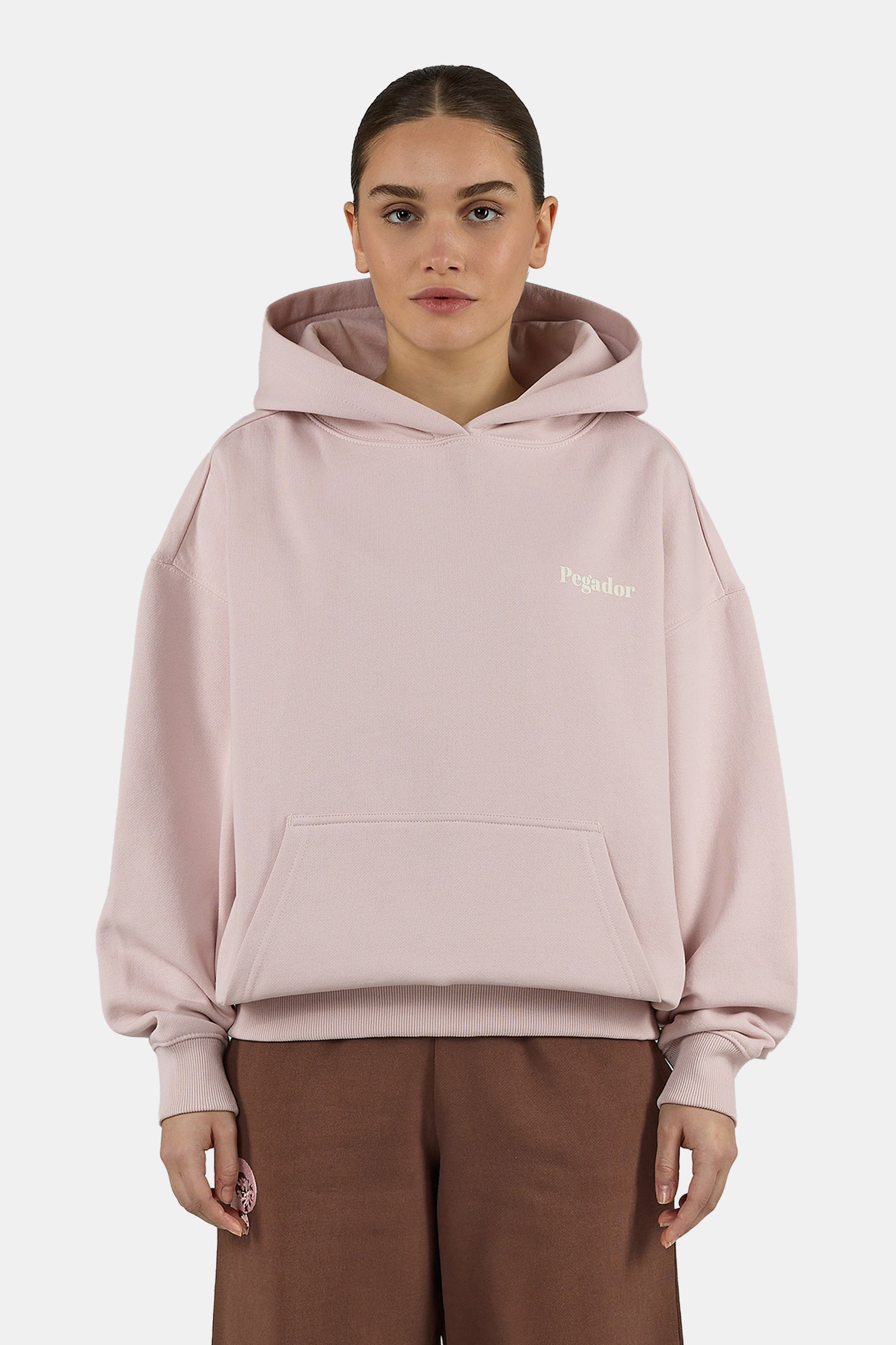 Vipava Oversized Hoodie Washed Powder Pink – PEGADOR®
