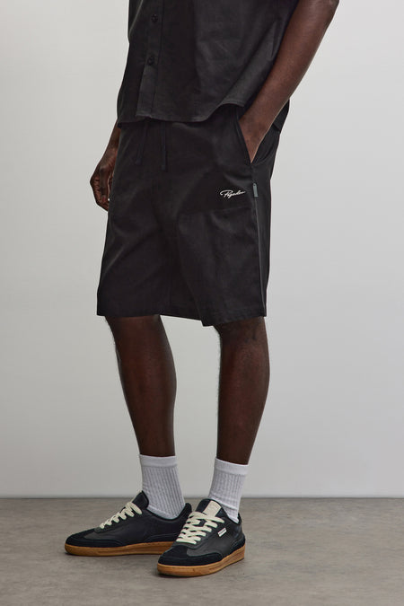 Camogli Linen Shorts Black