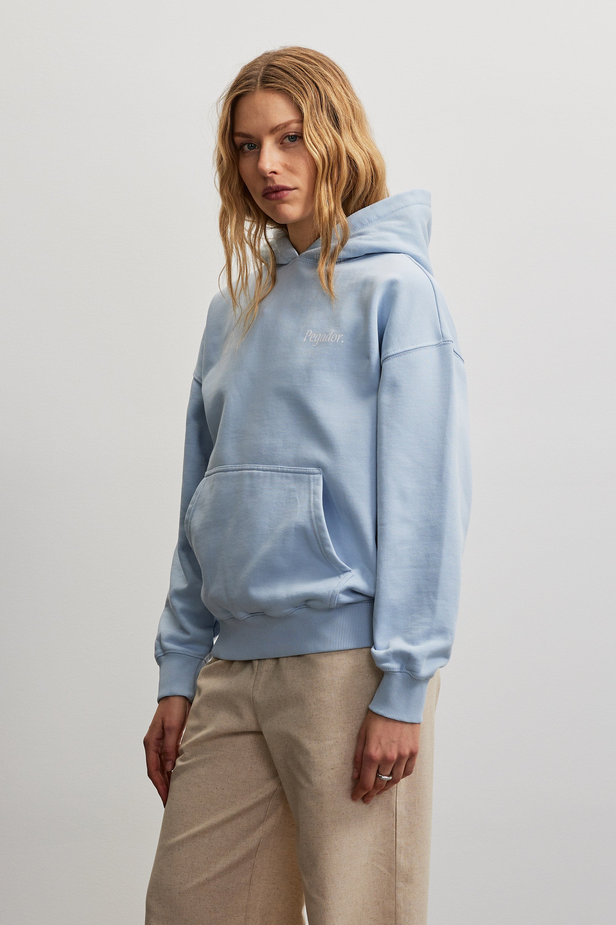 Jajce Oversized Hoodie Washed Ocean Blue – PEGADOR®
