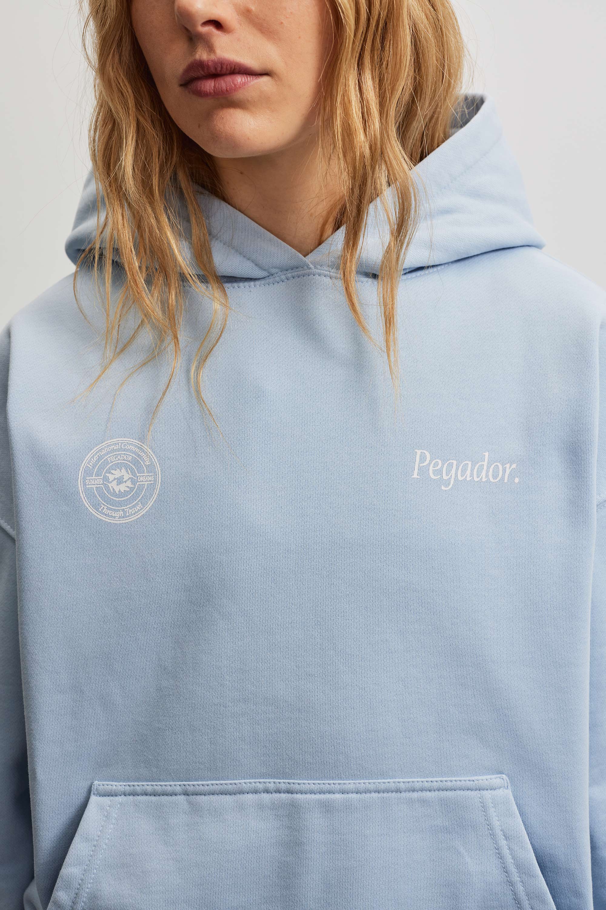Jajce Oversized Hoodie Washed Ocean Blue – PEGADOR®