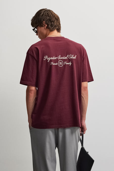 Casoli Oversized Tee Dark Red