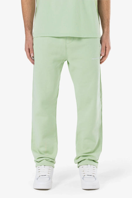 Logo Wide Sweat Pants Matcha Green Gum