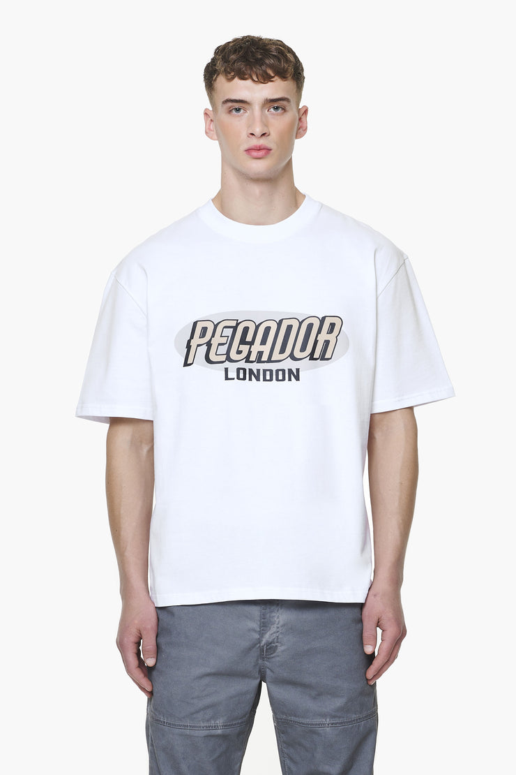 Pegador County Oversized Tee White