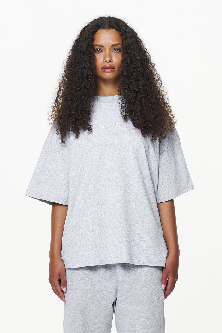 Pegador Thames Heavy Oversized Tee Grey Melange