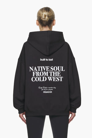 Pegador Cadogan Oversized Hoodie Black Hauptansicht aus der Built to Last Kollektion für DaHerren