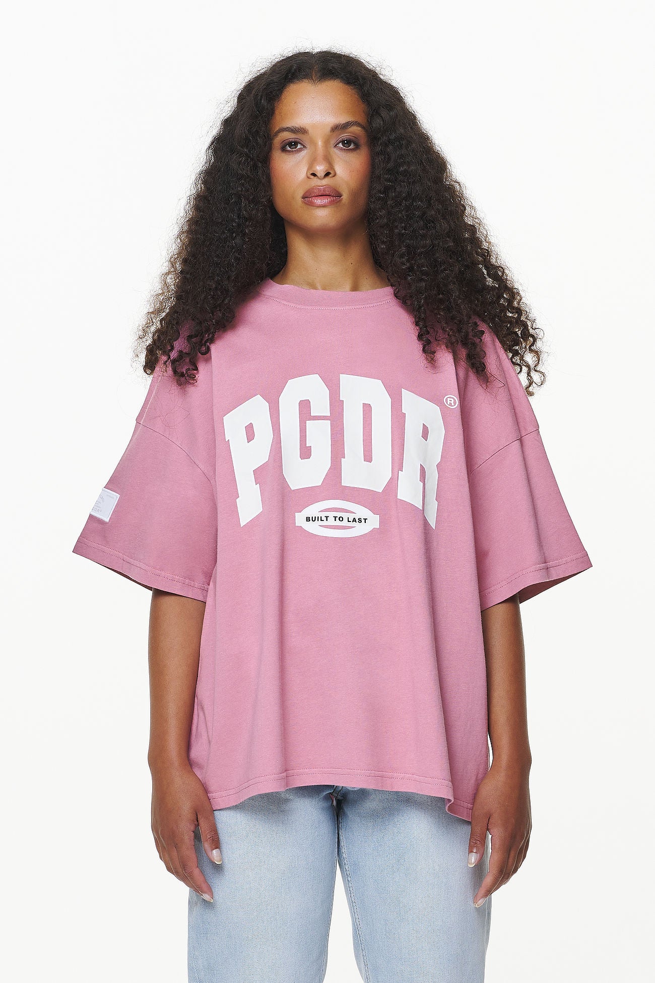 Pegador Keats Heavy Oversized Tee Vintage Washed Rust Pink Hauptansicht aus der Built to Last Kollektion für DaHerren