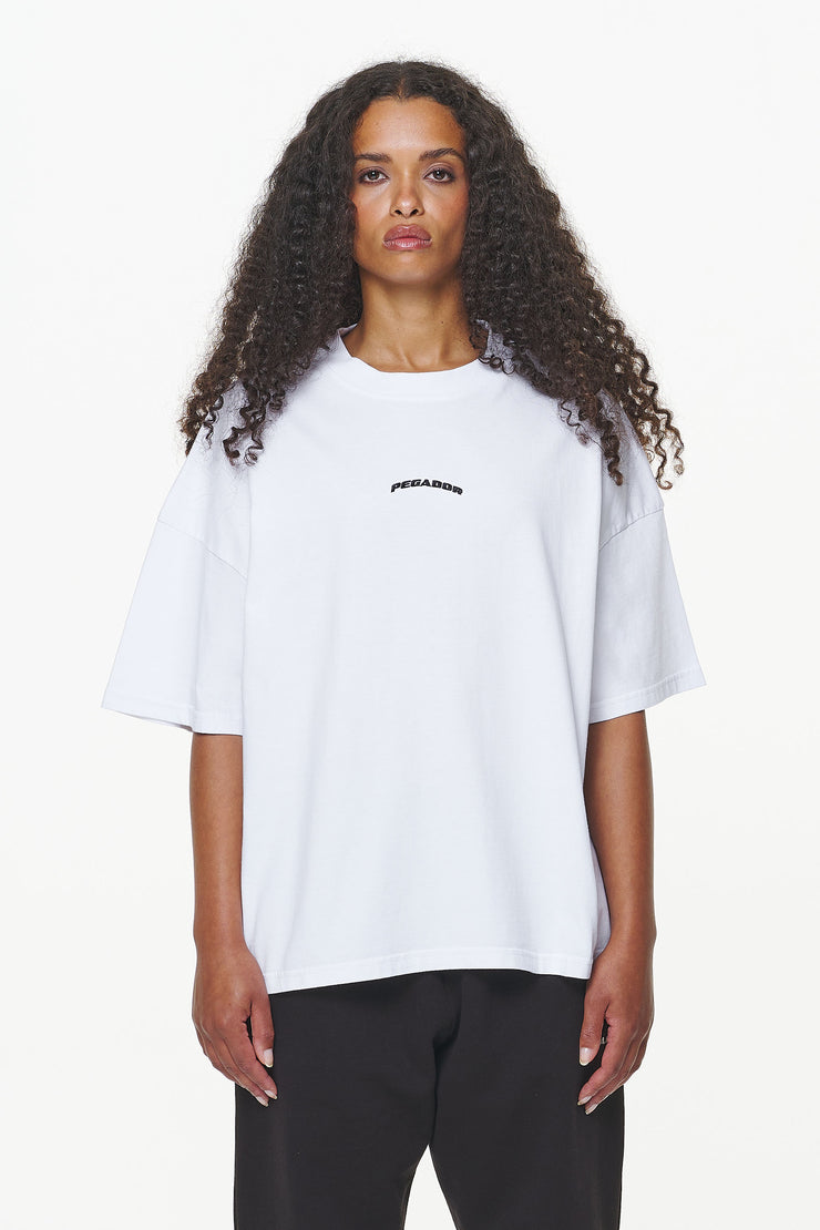 Pegador Thames Heavy Oversized Tee White