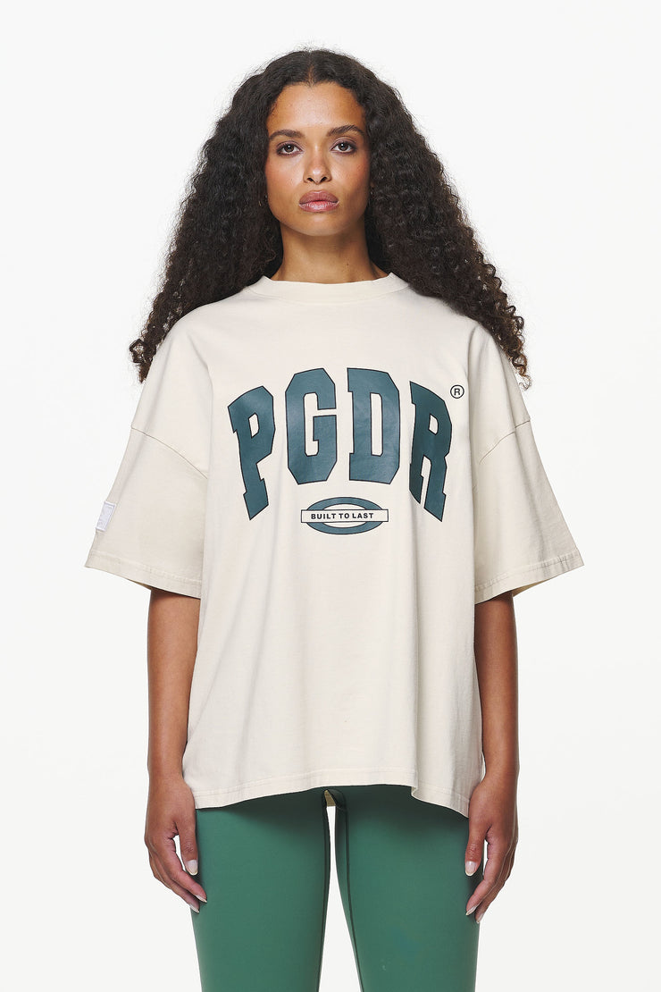 Pegador Keats Heavy Oversized Tee Vintage Washed Bone White