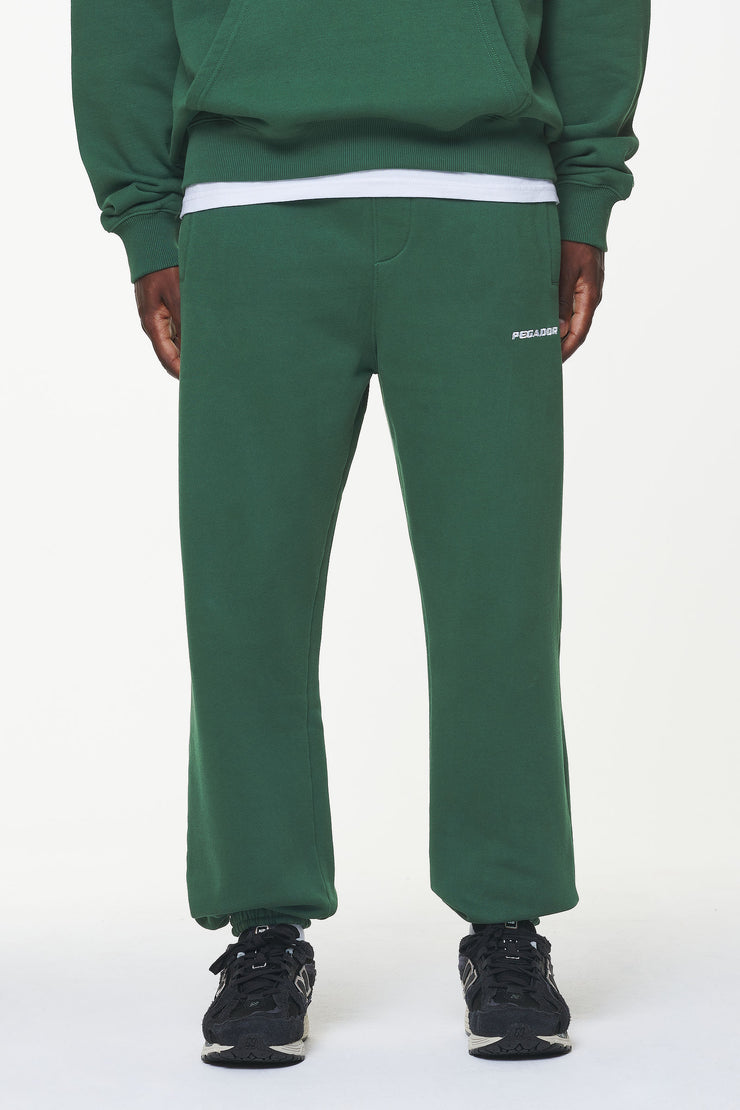 Pegador Logo Heavy Sweat Jogger Vintage Washed British Green