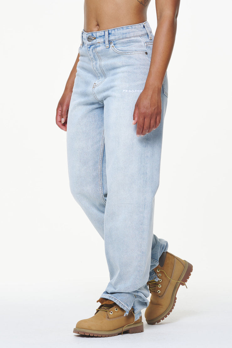 Pegador Terrance Wide Jeans Washed Light Blue