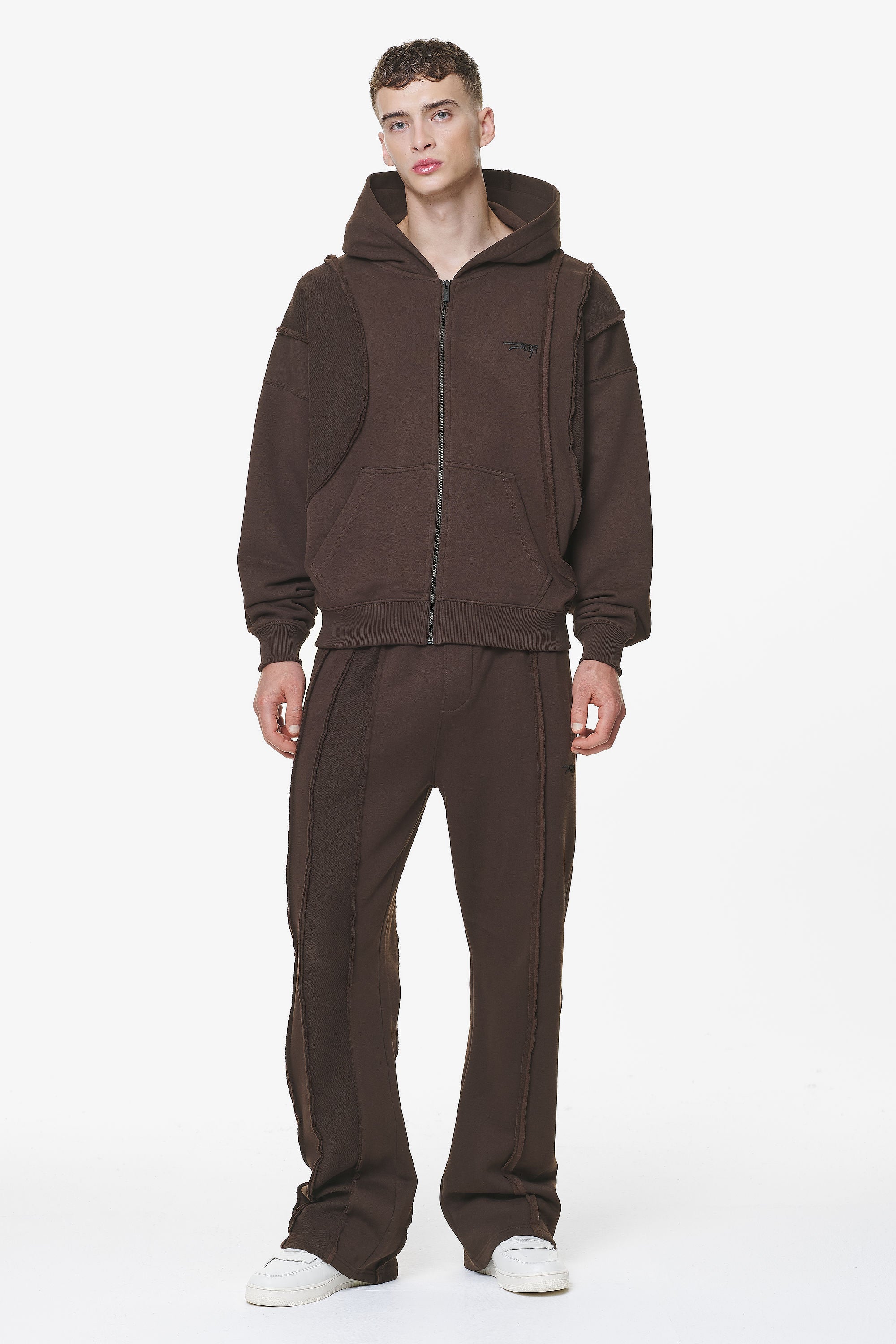 Wyso Inside Out Terry Sweat Pants Washed Oak Brown