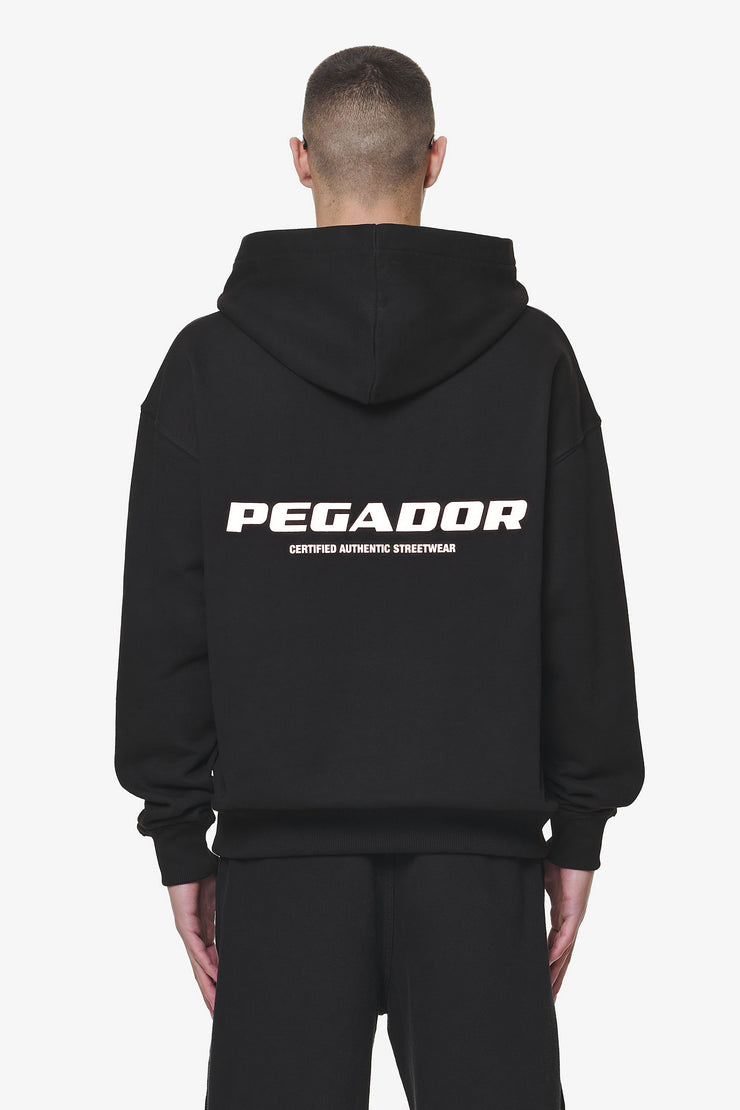 Pegador Colne Logo Oversized Hoodie Black