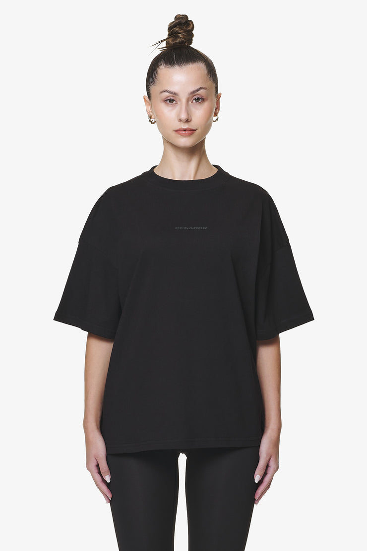 Pegador Bel Air Heavy Oversized Tee Black Gum