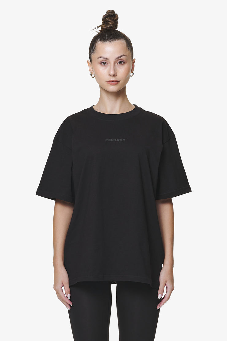 Pegador Beverly Logo Oversized Tee Black Gum