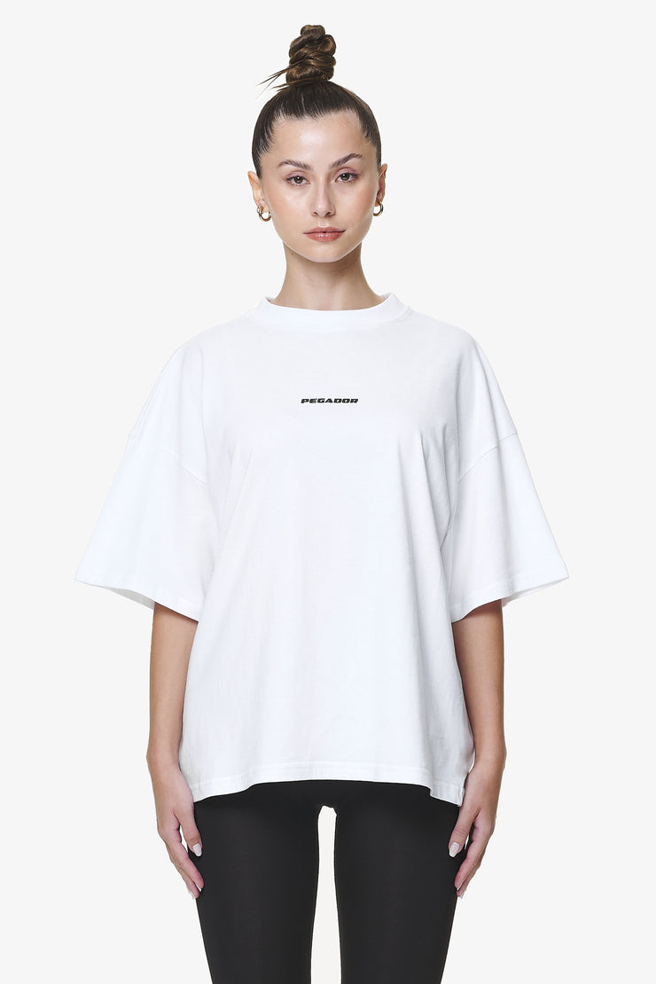 Pegador Bel Air Heavy Oversized Tee White Gum