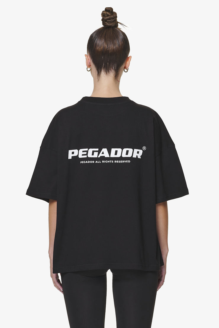 Pegador Arendal Logo Heavy Oversized Tee Black