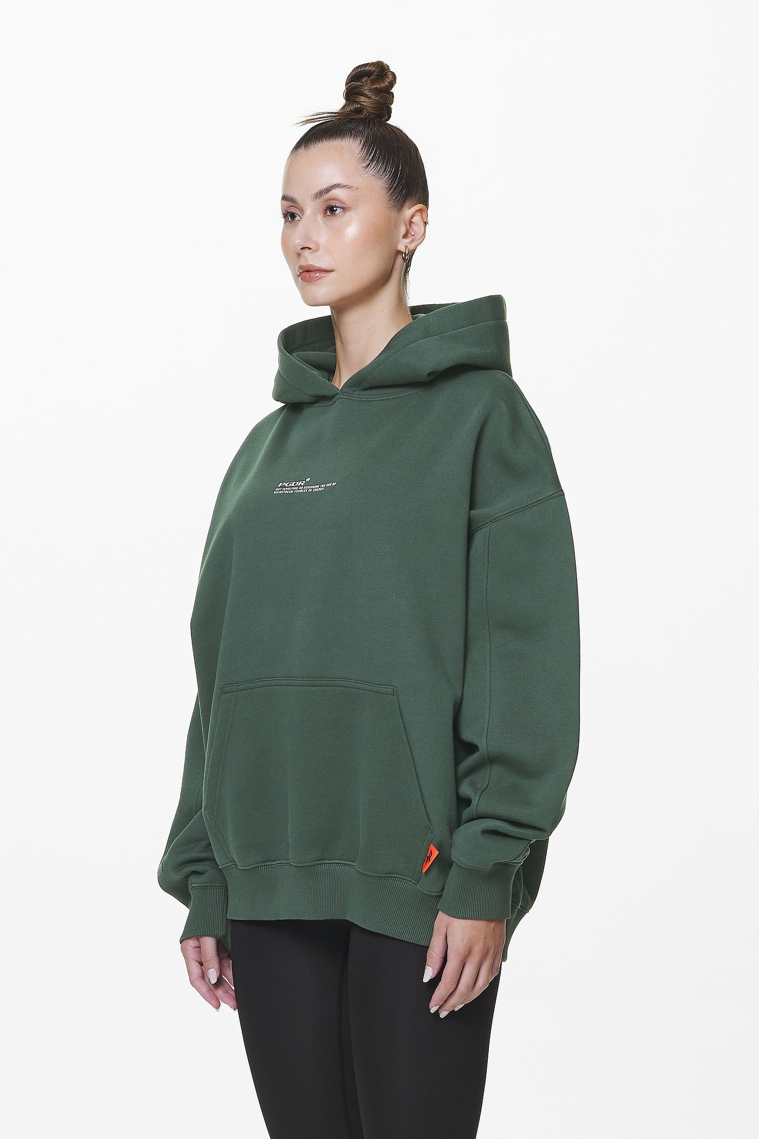 Pegador Navisk Oversized Hoodie Washed Sage Green Gegenansicht aus der Do not Disturb Kollektion für DaHerren