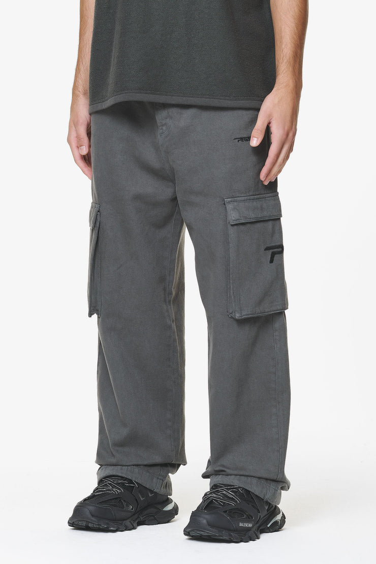 Pegador Paden Wide Cargo Pants Volcano Grey