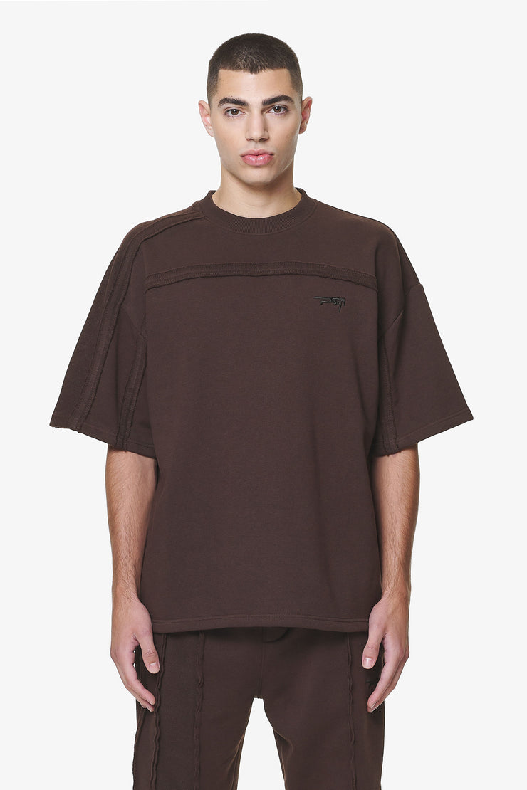 Pegador Abart Inside Out Boxy Tee Washed Oak Brown