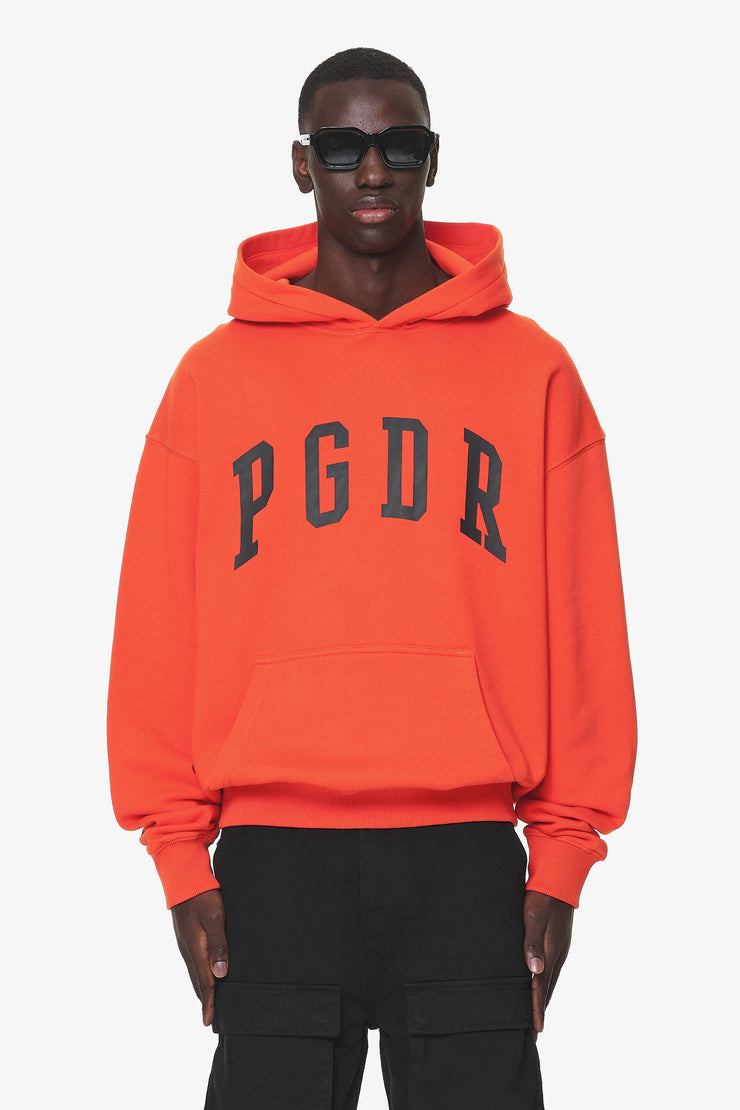 Pegador Layton Oversized Hoodie Washed Signal Red