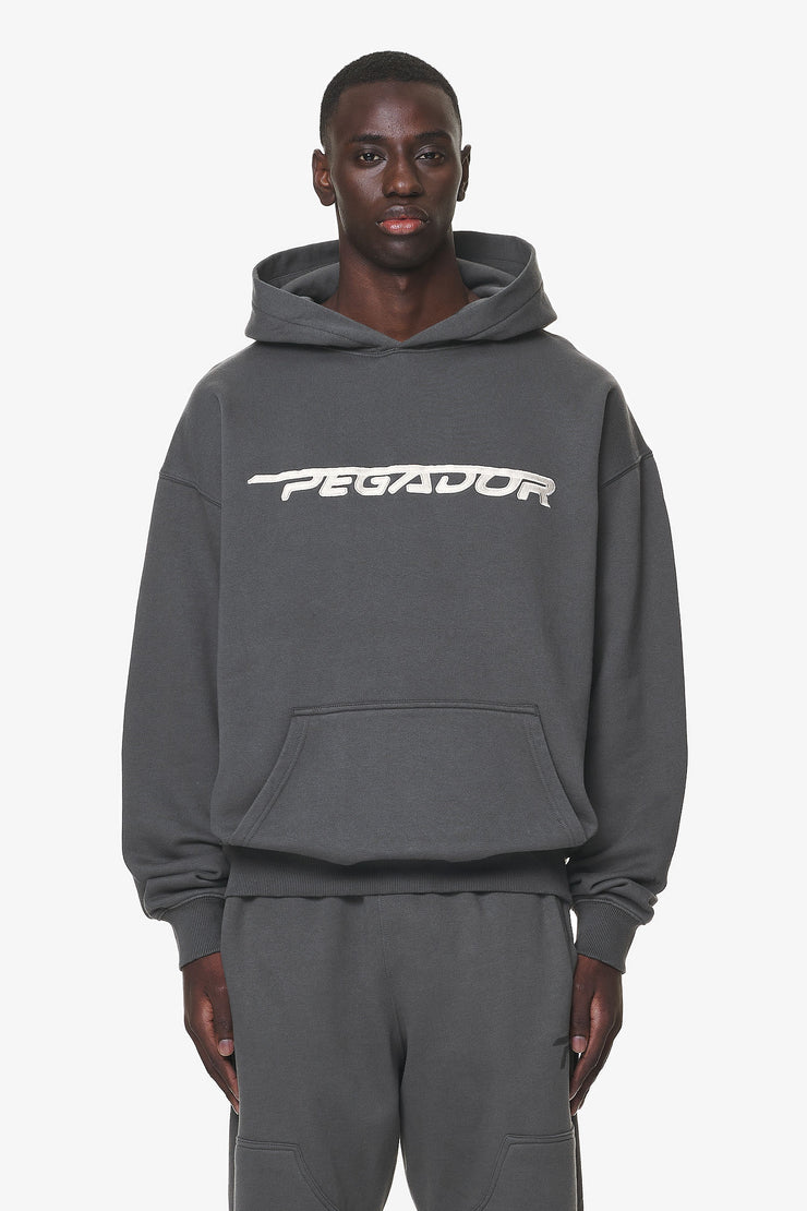 Pegador Manor Oversized Hoodie Washed Volcano Grey