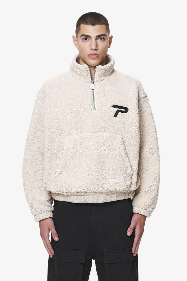 Pegador Defoe Teddy Halfzip Sweater Dust Cream