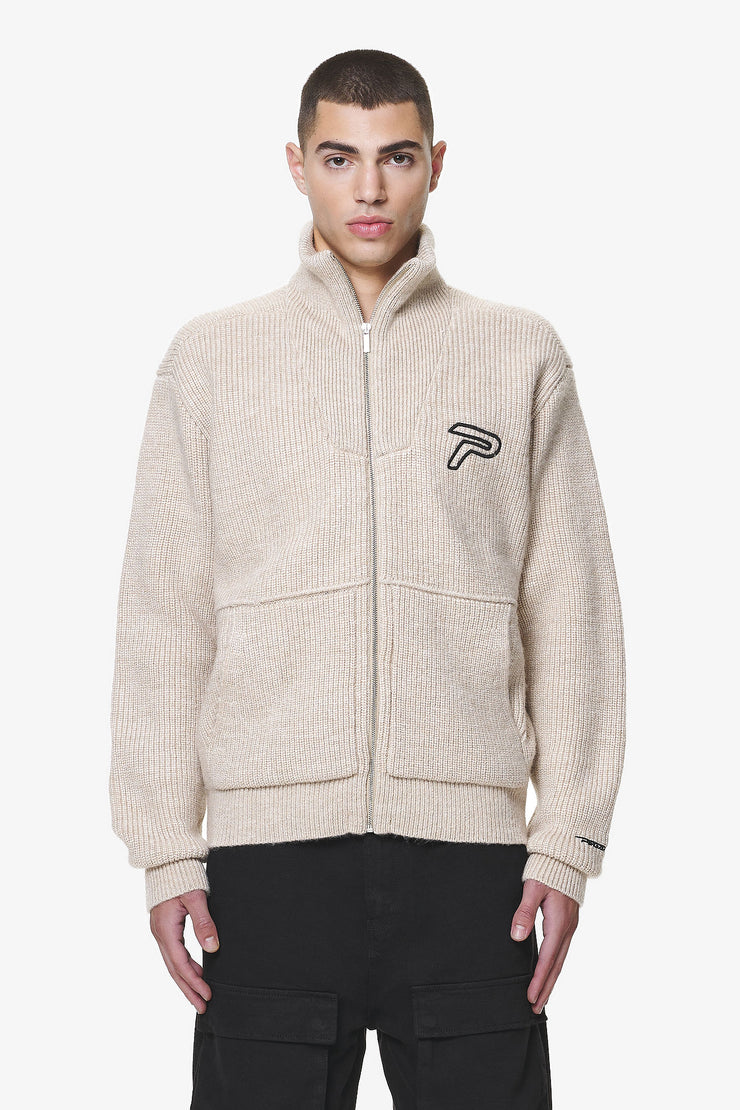 Pegador Riggo Heavy Knit Jacket Dust Cream