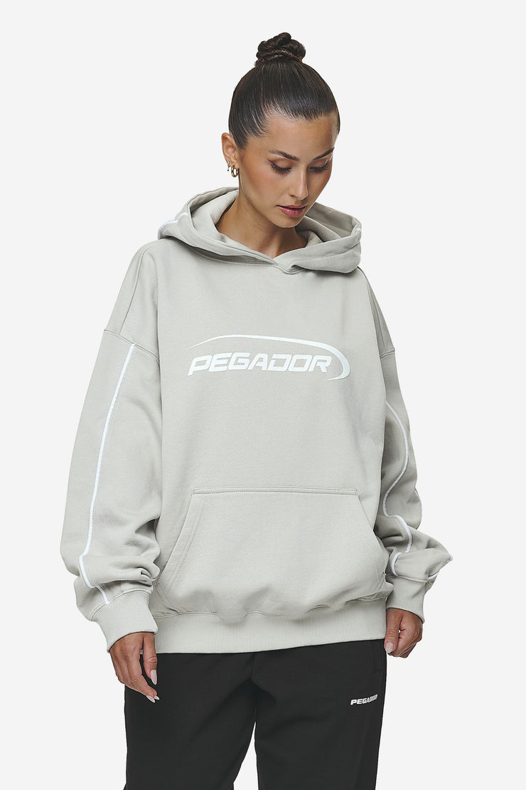 Pegador Naomi Oversized Hoodie Washed Moon Grey