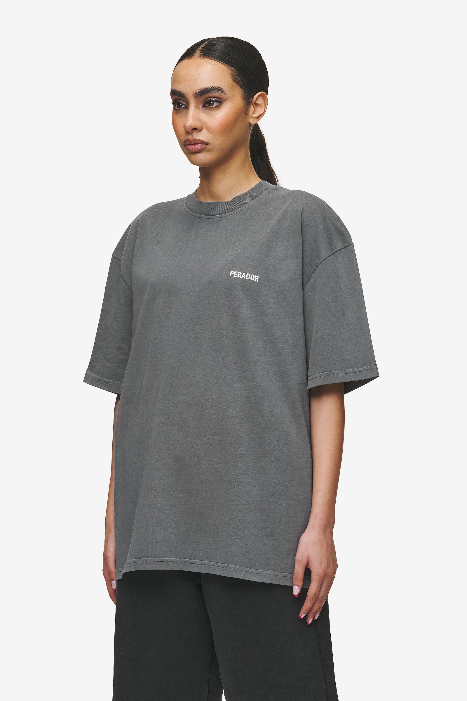 Pegador Gulati Oversized Tee Vintage Grey Gegenansicht aus der High summer Kollektion für DaHerren