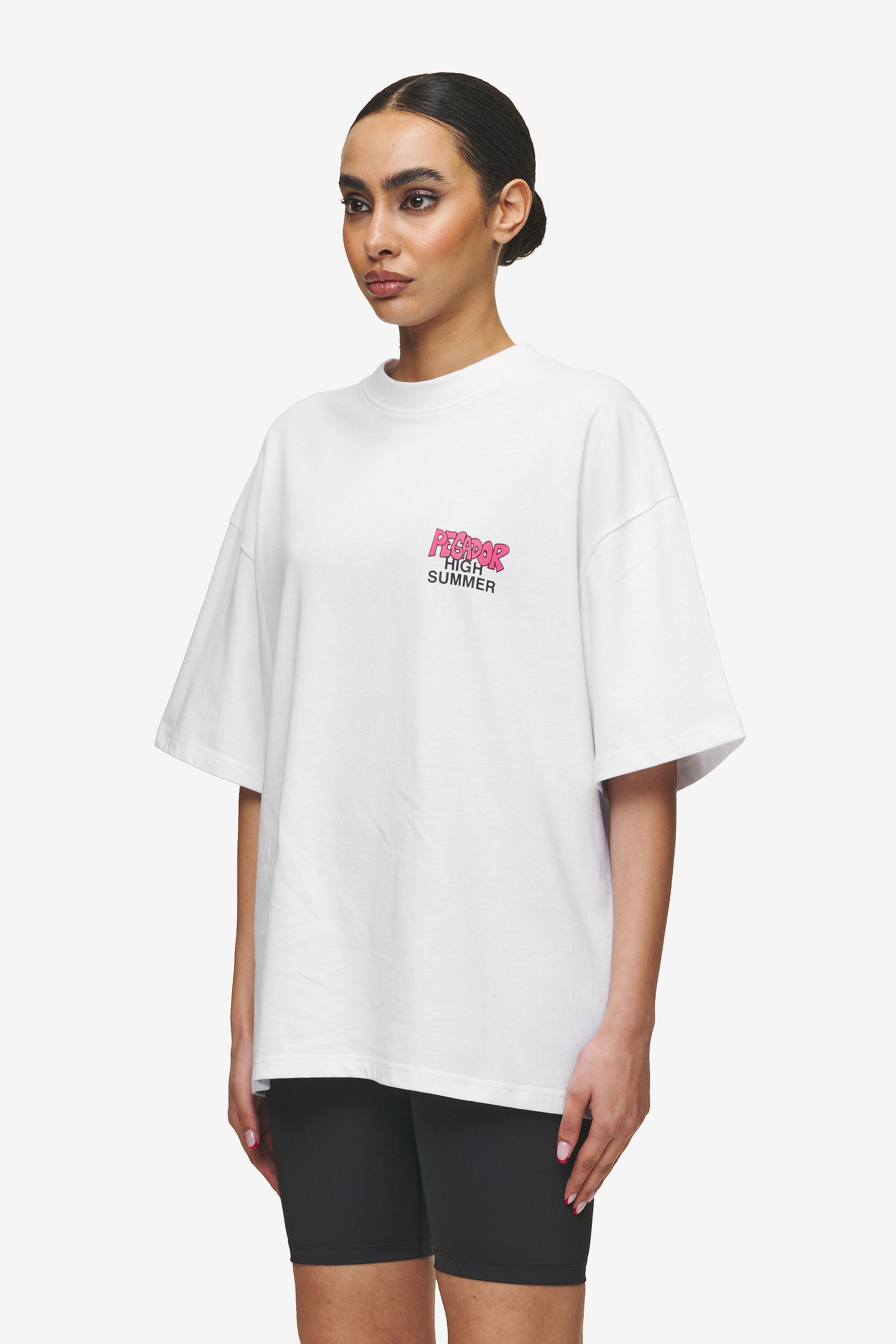 Pegador Farrar Boxy Tee White Gegenansicht aus der High summer Kollektion für DaHerren