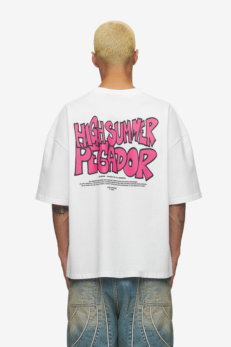 Pegador Farrar Boxy Tee White