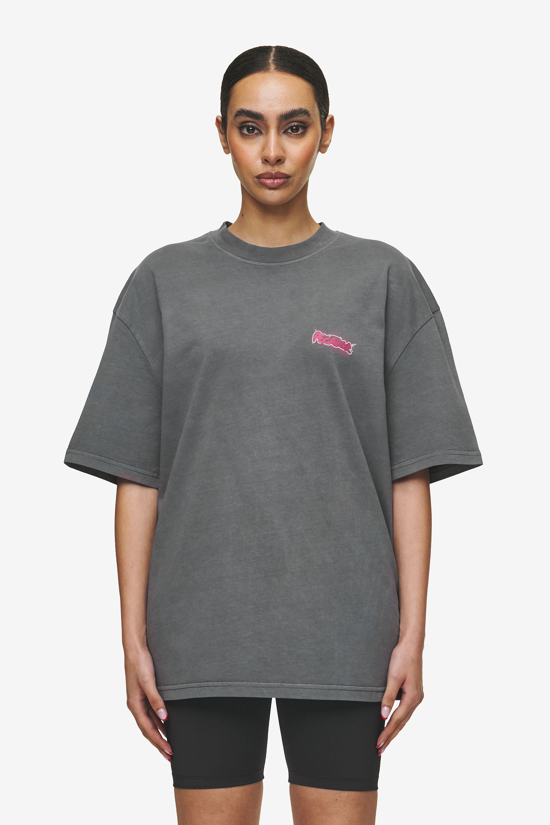 Pegador Barret Oversized Tee Vintage Grey Seitenansicht aus der High summer Kollektion für DaHerren