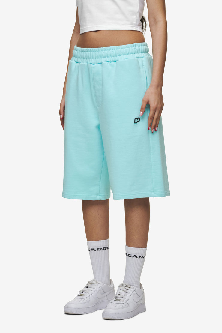 Pegador Leono Overknee Heavy Sweat Shorts Washed Sky Blue Gum