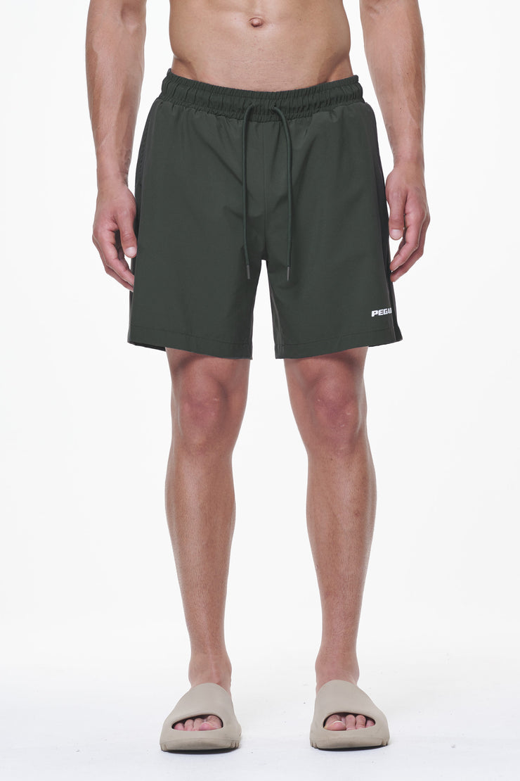 Pegador Logo Swim Shorts Dark Olive