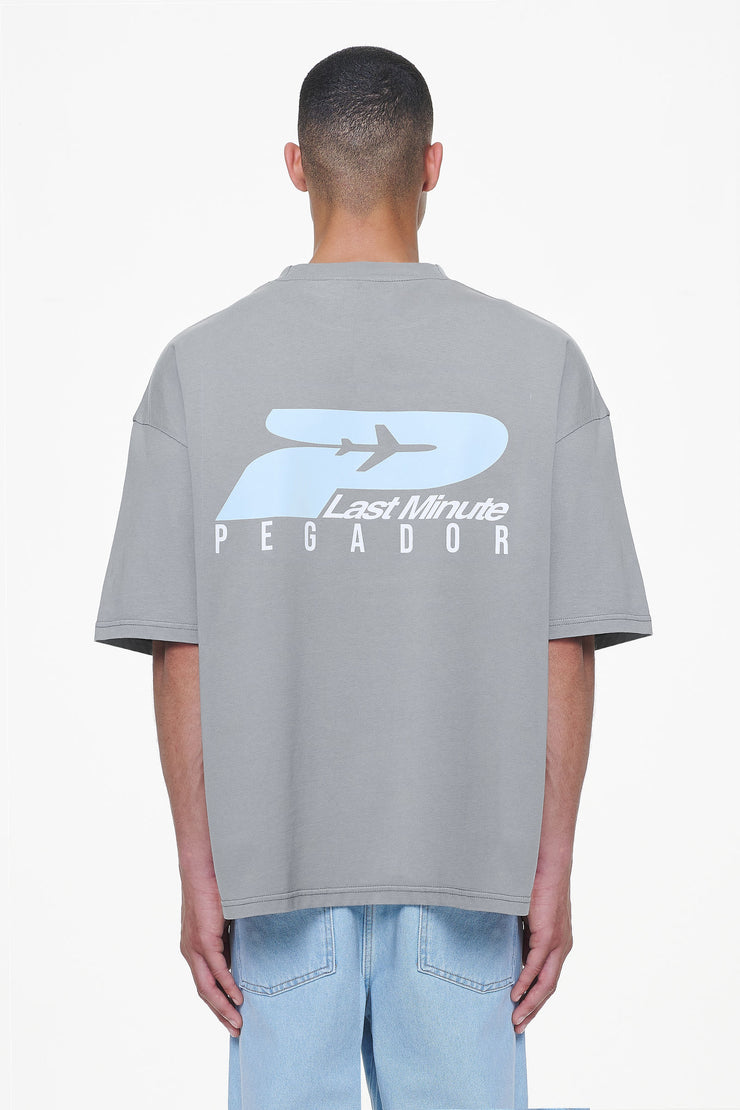 Pegador Pearce Boxy Tee Heavy Washed Cool Grey