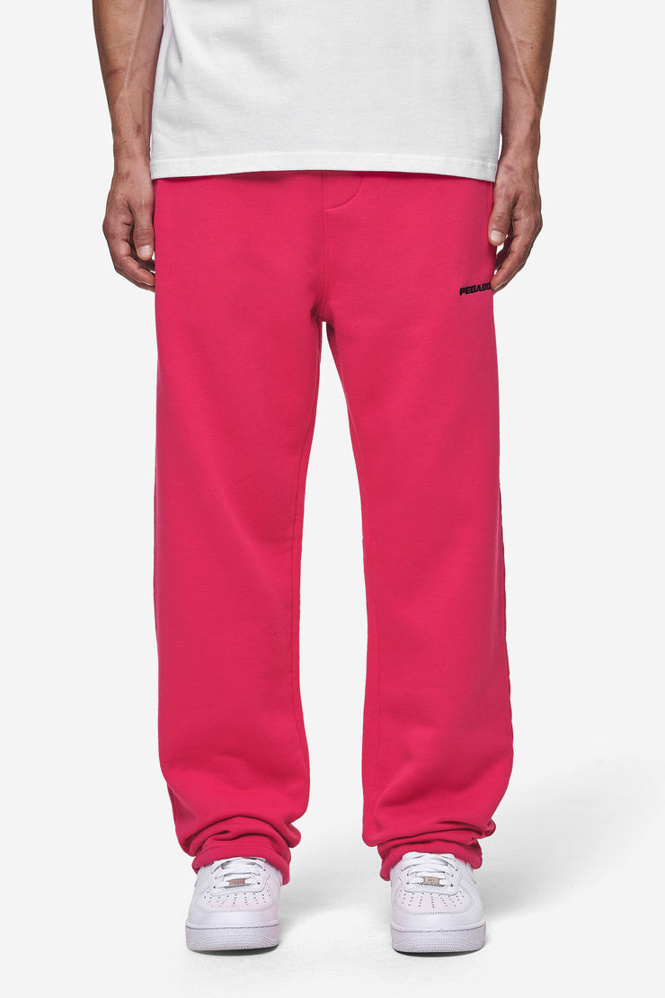 Pegador Logo Wide Sweat Pants Washed Virtual Pink