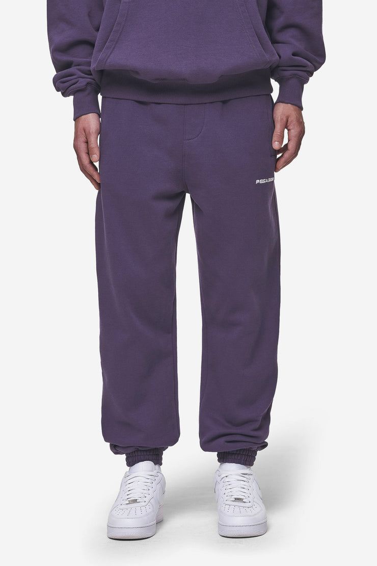 Pegador Logo Heavy Sweat Jogger Washed Deep Purple