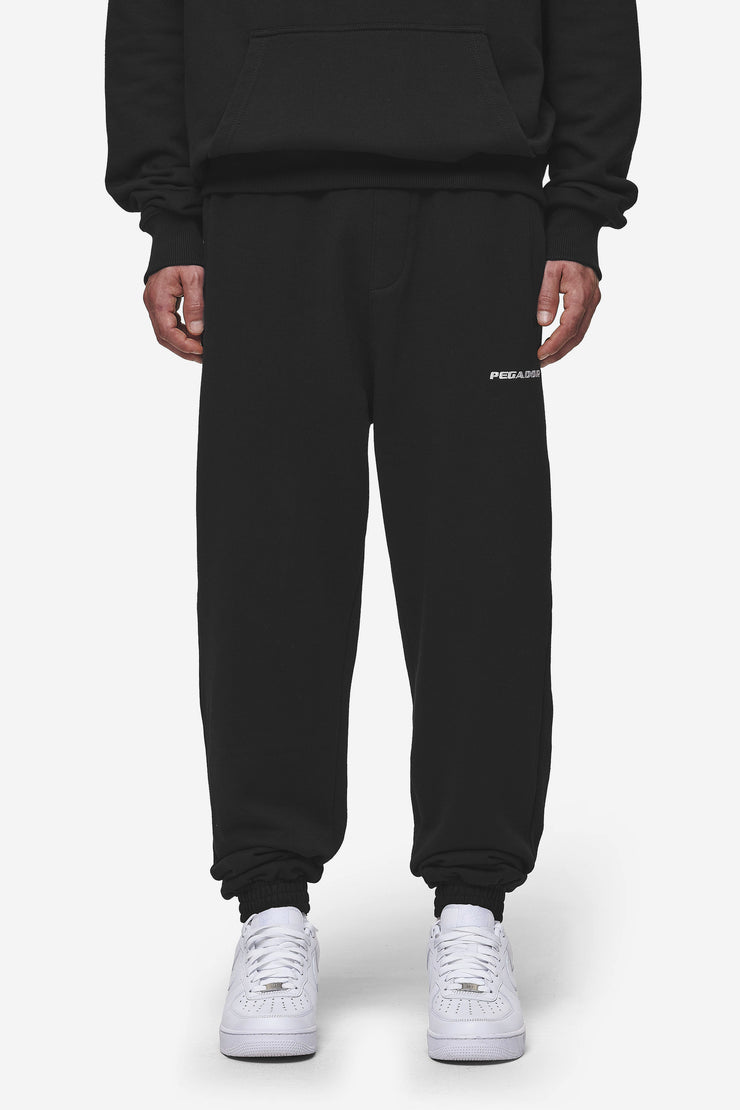 Pegador Logo Heavy Sweat Jogger Washed Black