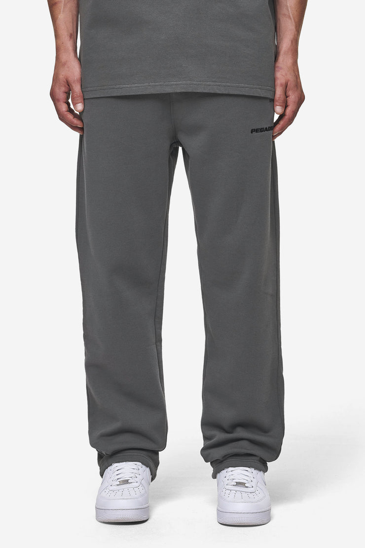 Pegador Logo Wide Sweat Pants Washed Anthracite