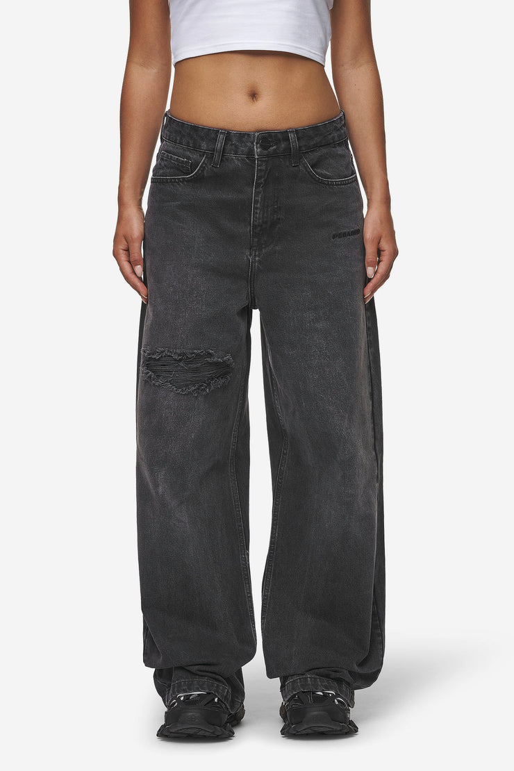 Pegador Mally Super Baggy Jeans Washed Deep Grey